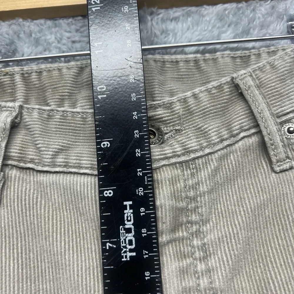 Abercrombie Fitch Corduroy Jeans Women 4 Beige Flare Bootcut Vintage 90s Y2K USA